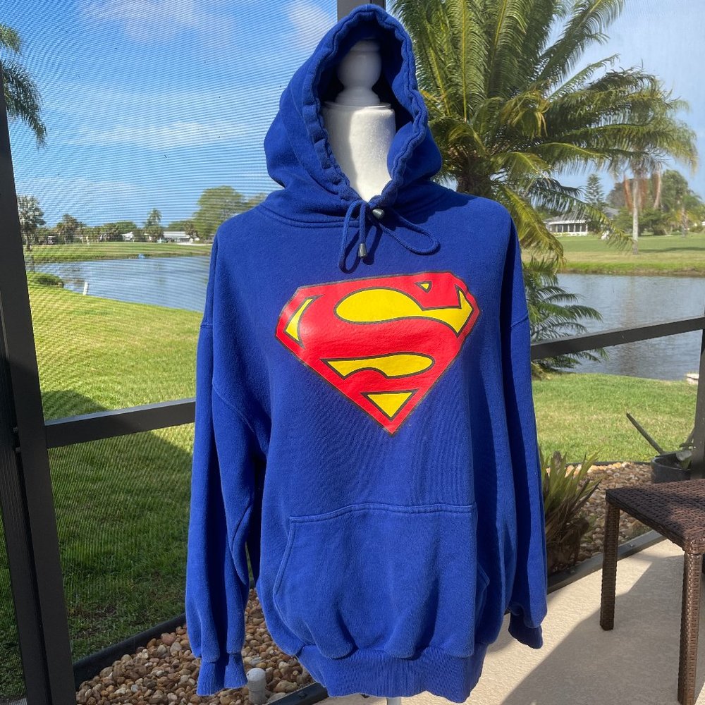 Warner Bros Boy's SUPERMAN sweatshirt - XL Superhero - Picture 2 of 5